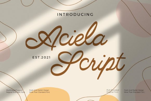 Aciella Script: A Vintage Typeface for Modern Branding