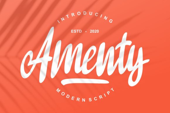 Amenty Script: A Timeless Handwritten Typeface for Editorial Design