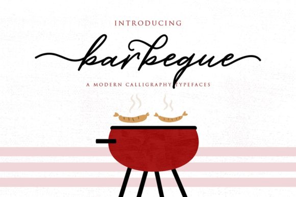 Barbeque Script: A Delicate Font for Crafters