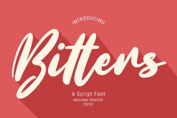 Bitters Script: A Refined Font for Crafters