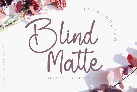 Blind Matte Script: A Modern Typeface for Web Design
