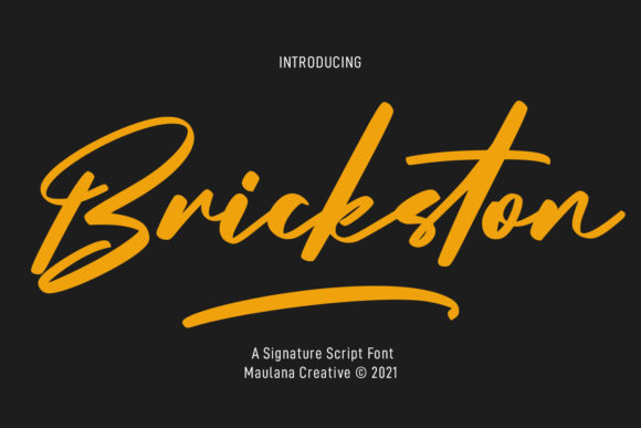 Brickston Script: A Chic Typeface for Elegant Branding