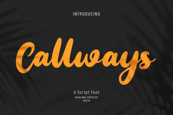 Callways Script: A Bold Handwritten Font for Campaigns