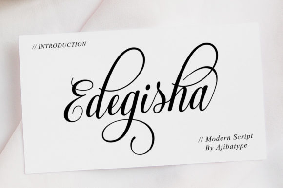 Edegisha Script: A Refined Typeface for Editorial Design