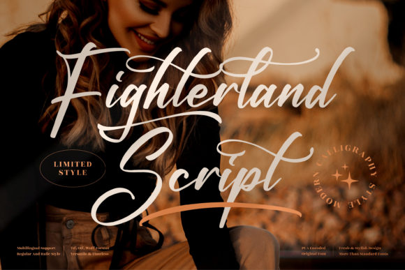 Fighterland Script: A Stylish Typeface for Elegant Branding