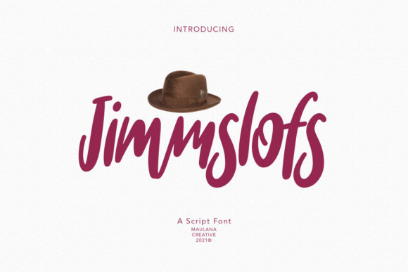 Jimmslofs Script: Stylish Handwritten Font for Creative Projects