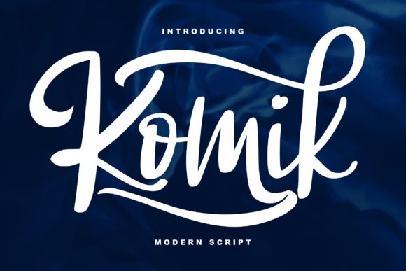 Komik Script: A Vintage Font for Polished Branding
