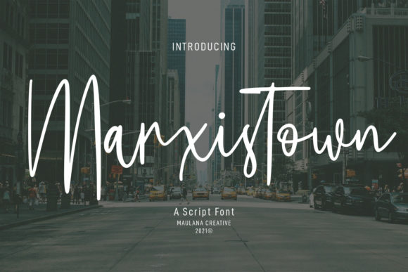Marxistown Script: The Elegant Font for Campaigns