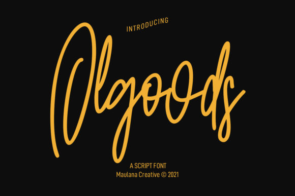 Olgoods Script: A Stylish Handwritten Font for Crafters
