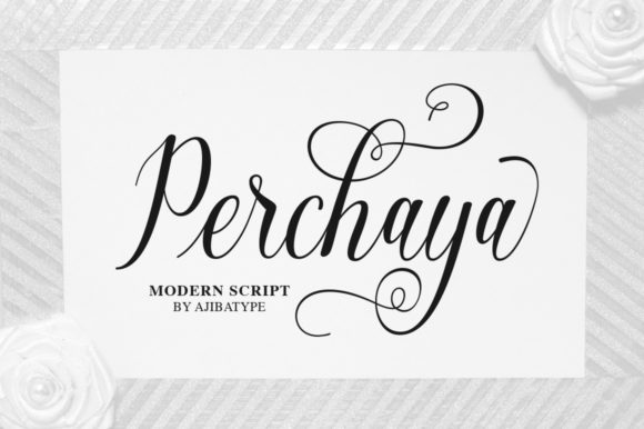 Perchaya Script: A Handwritten Font Review for Makers