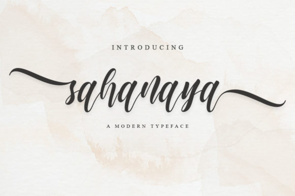 Sahanaya Script: A Fashionable Handwritten Font for Web Design