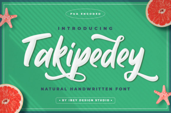 Takipedey Script: A Romantic Calligraphy Typeface