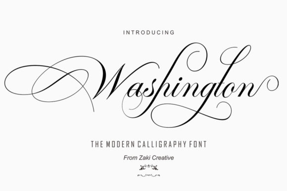 Washington Script: A Refined Choice for Elegant Typography