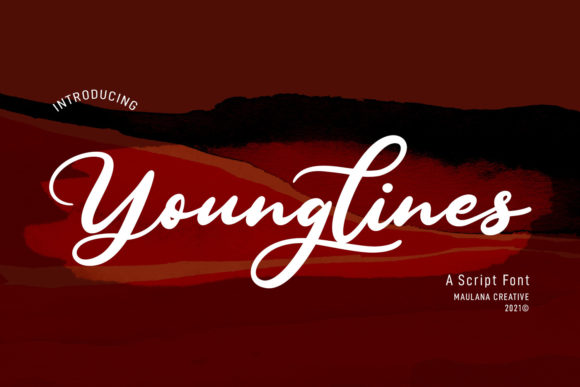 Younglines Script: A Premium Font for Makers